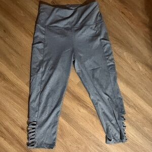 Gray Women's High-Waisted Leggings
